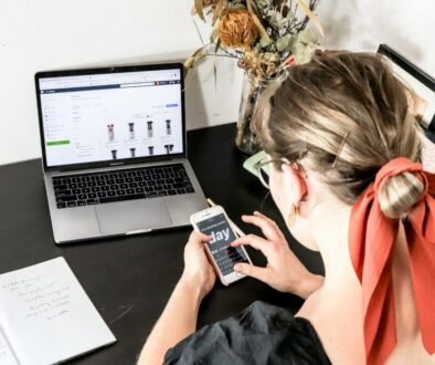 Digital marketing analytics workspace representing multimodal search SEO and website performance